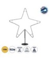 GLOBOSTAR® XMAS-STAR-BIG Χριστουγεννιάτικο Διακοσμητικό Φωτιστικό LED 19,5W 780lm 360° AC 220-240V Αδιάβροχο IP65 Θερμό Λευκό 2700K - Μαύρο & Διάφανο - M114 x Π25 x Υ132cm - 2 Χρόνια Εγγύηση